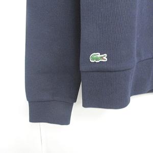 LACOSTE 3Dエンボスグラフィックテニススウェット トレーナー ボンディング ネイビー 36