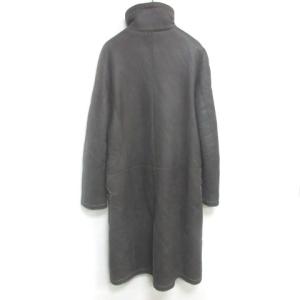 FENDI ムートン コート 毛皮 ラムレザー ロングジャケット