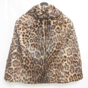 DOLCE&GABBANA ファーポンチョ コート 毛皮 marmotta mongolia レオパード