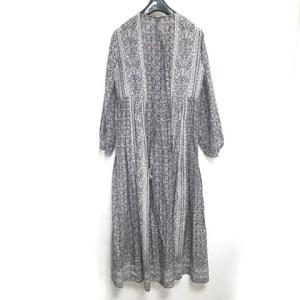 BEAUTY&YOUTH UNITED ARROWS 6 ロク ワンピース ロング マキシ丈 コットン シルク 総柄 フラワープリント