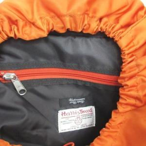 UNDERCOVERISM × ハリスツイード Harris Tweed 13AW バックパック リュックサック 千鳥格子柄 切替 ナイロン 茶 オレンジ