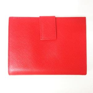 PRADA Wホック ウォレット レッド