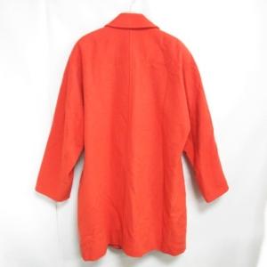 Calvin Klein カシミヤ メルトン コート ジャケット ビッグシルエット オレンジ L