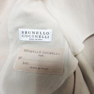 BRUNELLO CUCINELLI テーラードジャケット ブレザー カシミヤ シルク ベージュ