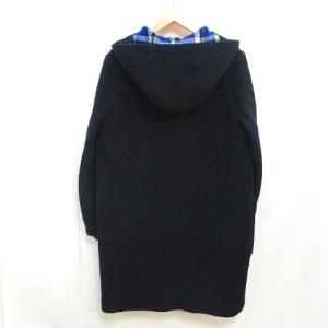 MARC by MARC JACOBS ダッフルコート フーディ 裏地チェック柄 トグル メルトン ジャケット ネイビー XS
