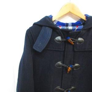 MARC by MARC JACOBS ダッフルコート フーディ 裏地チェック柄 トグル メルトン ジャケット ネイビー XS