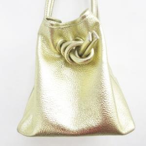 VASIC BOND MINI 巾着 ハンドバッグ ショルダーバッグ クロスボディ ゴールド