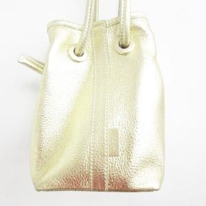 VASIC BOND MINI 巾着 ハンドバッグ ショルダーバッグ クロスボディ ゴールド