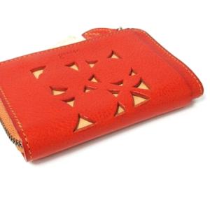 genten あんずカットワーク マルチケース ミニ財布 42397