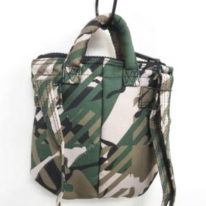 N.HOOLYWOOD × ポーター 2WAY ヘルメットバッグミニ ショルダーバッグ ハンドバッグ クロスボディ コラボ 総柄 グリーン ブラック