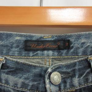 UNDERCOVER 07AW EAR MUFF期 デニムパンツ USED加工 刺繍 インディゴ