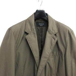 EPOCA UOMO ダウン チェスターコート 2B シングル カーキ ITL48