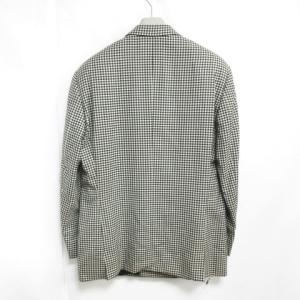 GIANNI VERSACE ダブル スーツ セットアップ 上下 ジャケット スラックス メデューサボタン チェック ハンガー付 大きいサイズ グレー 52