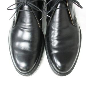 HERMES チャッカブーツ Hロゴ レザー 41 黒