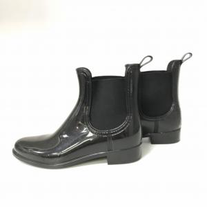 J&M DAVIDSON サイドゴア レインブーツ 長靴 黒 ブラック 36 約23cm