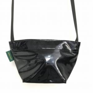 Hervé Chapelier エナメル ポシェット ショルダーバッグ 黒 ブラック 0618