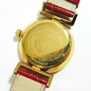 VERSACE ヴァニティ P5Q80D800S800 クロコ型押し 赤 稼働品
