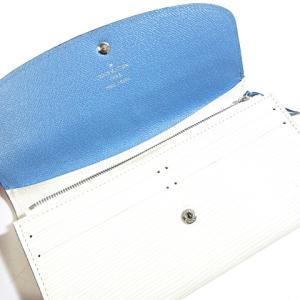 LOUIS VUITTON エピ ポルトフォイユ エミリー バイカラー ブルー ホワイト M60824