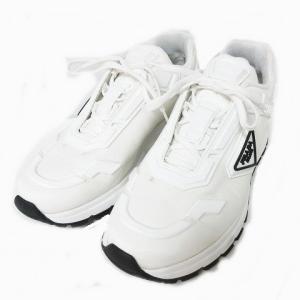 PRADA SPORT PRAX ミドルカット ダッド スニーカー シューズ ロゴ 厚底 ホワイト 8 1