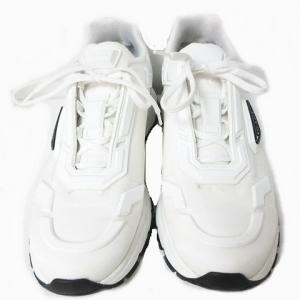 PRADA SPORT PRAX ミドルカット ダッド スニーカー シューズ ロゴ 厚底 ホワイト 8 1