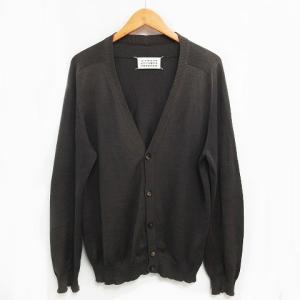 Martin Margiela 14 メゾン エルボーパッチ カーディガン ニット 羽織り ここのえ グレー系 M