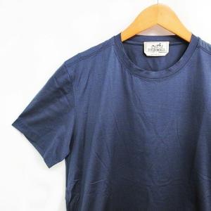 HERMES 半袖クルーネックTシャツ M ネイビー