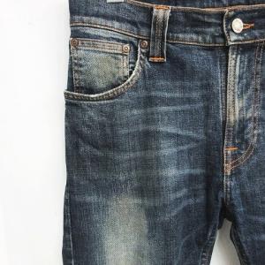 Nudie Jeans スキニー デニム ジーンズ ジーパン テーパードパンツ リペア加工 ストレッチ インディゴ W29 L32