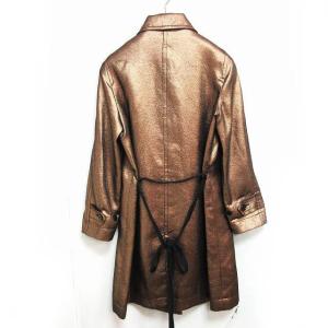 MARC by MARC JACOBS ステンカラーコート 比翼 ゴールド ブロンズ XS 1019 IBO16
