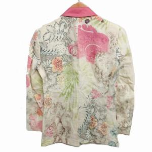 ETRO 花柄リネンテーラードジャケット マルチカラー