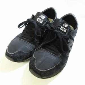 ×マーガレットハウエル別注 U420MHB スニーカー スエード 23.5cm ブラック