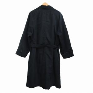 dunhill ヴィンテージ 90s トレンチコート バルマカンコート ロングコート ジャケット ライナー付 ブラック 48