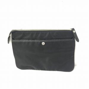 BLACK LABEL CRESTBRIDGE クラッチバッグ セカンドバッグ チェック レザー切替 レッド