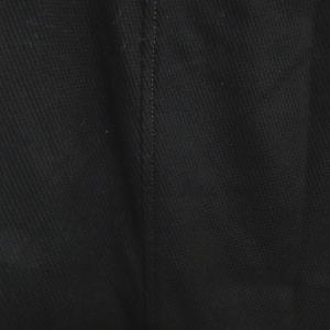 LEONARD FASHION 鹿の子 ひざ丈スカート 台形 スリット ブラック 40