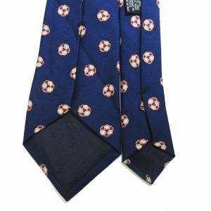 CHANEL ココマーク ネクタイ シルク サッカーボール柄 ネイビー