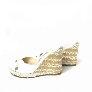 JIMMY CHOO サンダル ウェッジソール 36 ホワイト