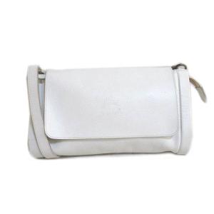 レザーショルダーバッグ ホワイト