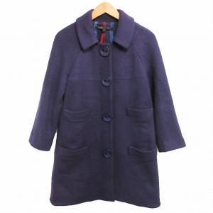 MARC JACOBS メルトンステンカラーコート 4 パープル