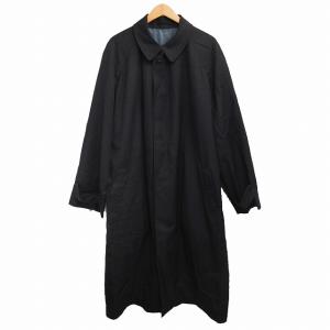 Aquascutum ヴィンテージ  Pure Worsted ステンカラーコート ブラック