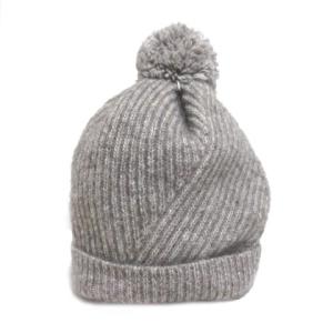 ウールナイロンニットキャップ ベージュ