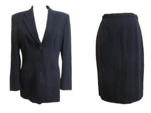 CLASSICO スカートスーツセットアップ 38 ネイビー