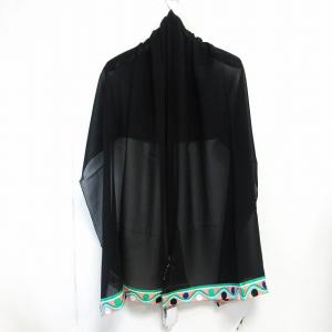 Emilio Pucci ストール ショール シルク100％ ジョーゼット ブラック