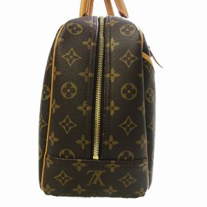 LOUIS VUITTON M47270 ドーヴィル モノグラム ハンドバッグ ヌメ革 PVC ブラウン