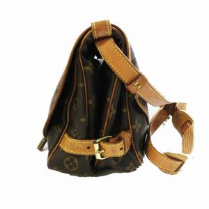 LOUIS VUITTON M42256 モノグラム ソミュール30 ショルダーバッグ ブラウン