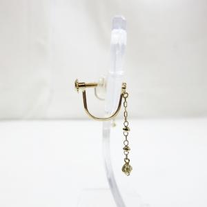 4℃ 美品 EAUDOUCE K10 チェーンイヤリング ピアス ゴールド 1129