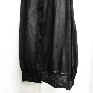 me ISSEY MIYAKE 美品 MI24FK352 シャツ ノースリーブ プリーツ ラメ ブラック F 1214 IBS17