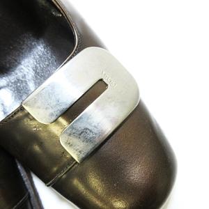 PRADA チャンキーヒールパンプス ブラウン