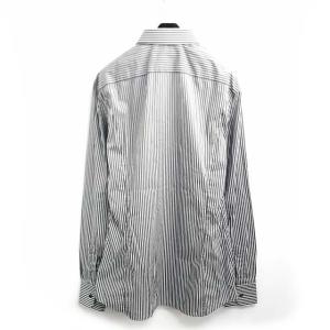 DOLCE&GABBANA SICILIA ストライプコットンストレッチシャツ グレー