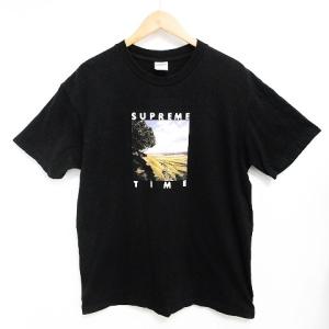 20SS Supreme Time Tee プリント Tシャツ USA製 ブラック M 0107