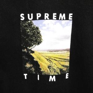 Supreme 20SS Supreme Time Tee プリント Tシャツ USA製 ブラック M 0107