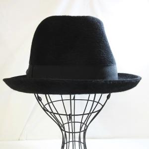 Borsalino ラビットファー 中折ハット 帽子 イタリア製 60